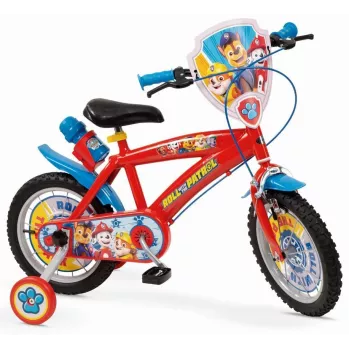 Kinderfahrrad 14 Paw Patrol Rot 1478 Junge NEU TOIMSA