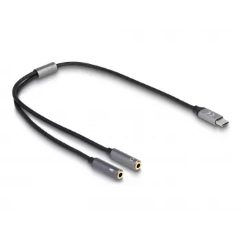 USB-Typ-C-DAC-Adapter DeLOCK 66616 24 Bit 96 kHz 2 x 3,5 mm