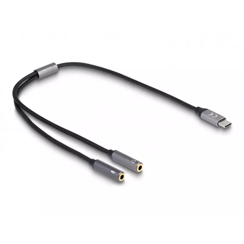 USB-Typ-C-DAC-Adapter DeLOCK 66616 24 Bit 96 kHz 2 x 3,5 mm