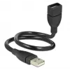 USB-Kabel DeLOCK 35cm USB 2.0 83498 Schwarz