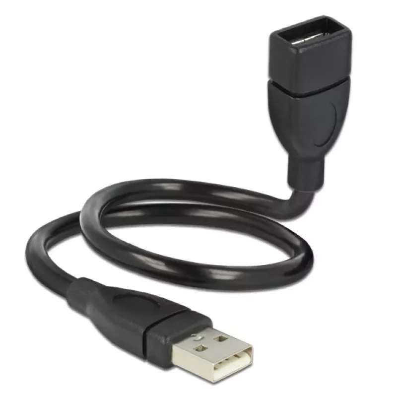 USB-Kabel DeLOCK 35cm USB 2.0 83498 Schwarz