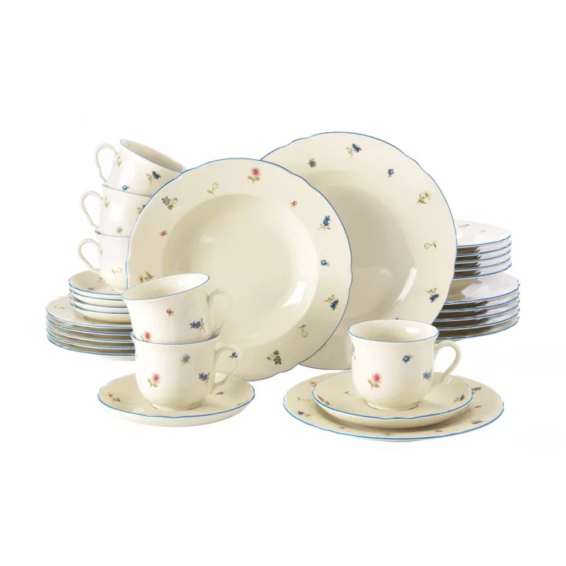 Tafelservice SELECT Marie-Luise Streublume für 6 Personen, Modell 001.763364, Porzellanservice