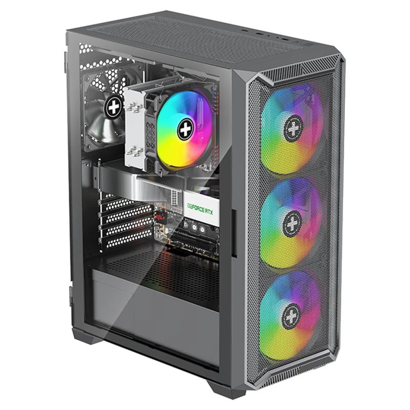Case|XILENCE|ATX/micro ATX/Mini-ITX|Schwarz|Midi Tower|PC|XG161