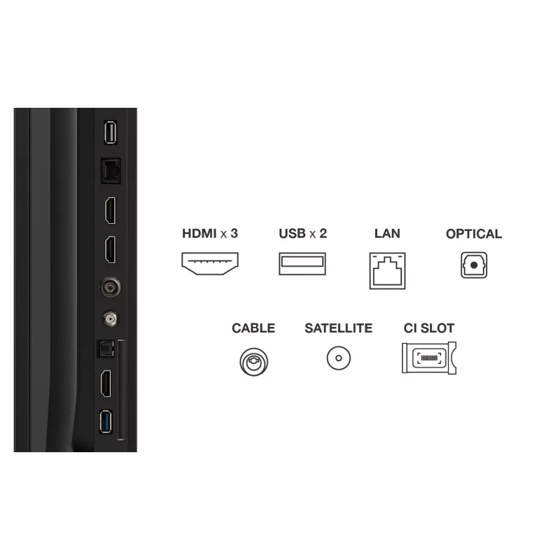 TCL 75P69K TV 190.5 cm (75 Zoll) 4K Ultra HD Smart TV Wi-Fi Schwarz