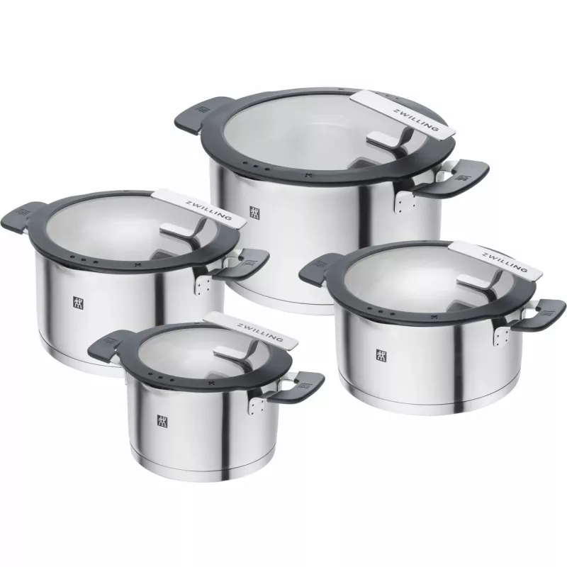 ZWILLING SIMPLIFY 66870-004-0 Topfset Edelstahl 4-tlg. Silber Schwarz