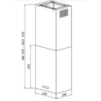 AKPO WK-9 ISLA CUBERA GOLD T800 M3 Dunstabzugshaube