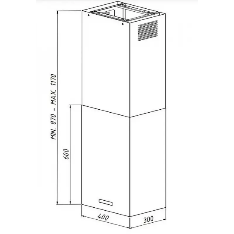 AKPO WK-9 ISLA CUBERA GOLD T800 M3 Dunstabzugshaube
