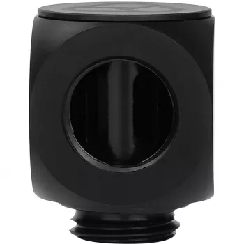 Thermal Grizzly DeltaMate Rotary 90° – Wasserkühlungsanschluss, Schwarz, 1 Stk. (TG-DM-FIT-0003)