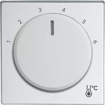 Busch-Jaeger 1794 R-83 Abdeckplatte für Sensorhalter & -Buchse Aluminium - Silber (2CKA001710A4200)