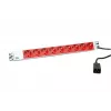 Stromverteiler Bachmann 333.936 2m 9 AC-Steckdosen Innenbereich Grau Rot
