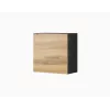Wandmontierter Aufbewahrungsschrank cama meble VIGO 50×50×30 cm schwarz / Wotan-Eiche