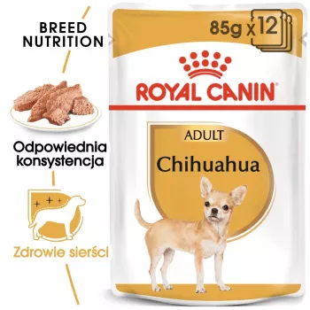 Nassfutter für Hunde Royal Canin Chihuahua Adult Beutel 85 g — Geflügel, für ausgewachsene Chihuahuas 1–1,9 kg