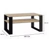 Topeshop MODERN 1P SON CZ Couchtisch / Beistelltisch / Ecktisch Couchtisch rechteckige Form 2 Bein(e)