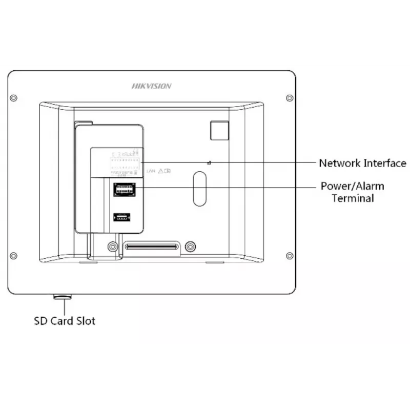 Hikvision DS-KH6320-WTE1-W Video-Türsprechanlage 17,8 cm (7 inch) Weiß