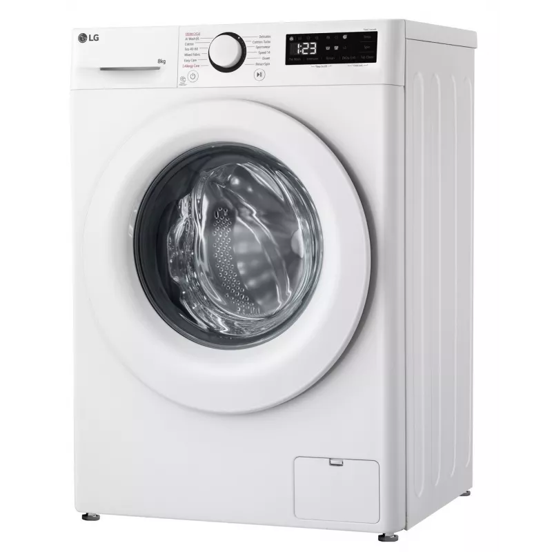 LG | Waschmaschine | F2WR508SWW | Energieeffizienzklasse A-10% | Frontlader | Waschkapazität 8 kg | 1200 U/min | Tiefe 47,5 cm | Breite 60 cm | Display | LED | Dampffunktion