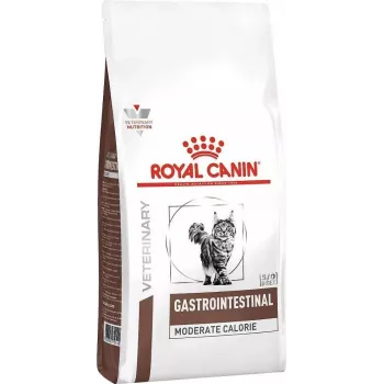 Trockenfutter für Katzen Royal Canin Gastrointestinal Moderate Calorie, 2 kg, Geflügel, ausgewachsen, Protein 35 % Fett 13 %