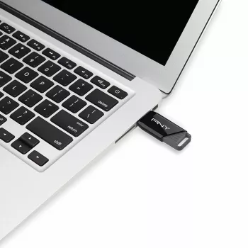 PNY Attaché X, 32 GB, USB Type-A, 3.2 Gen 1 (3.1 Gen 1), 130 MB/s, Dia, Schwarz
