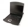 Rack-Konsole VALUE 26.99.0123, 43,2 cm (17 Zoll) LCD, 1280×1024, 1U, französische Tastatur, schwarz