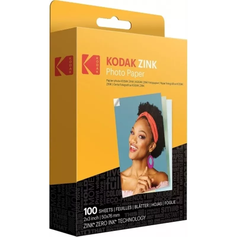 Kodak ZINK 2x3'' 50x76 mm 100 Blatt Fotopapier