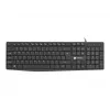 Kabelgebundene Full-Size-Tastatur NATEC NAUTILUS NKL-1950 — USB, QWERTY US International, 105 Tasten, Schwarz
