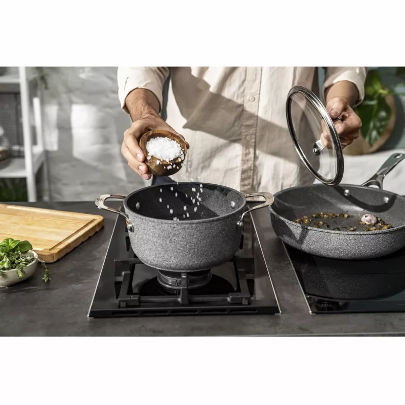 BALLARINI 75002-826-0 Kochtopf 2,67 L Rund Grau