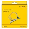 DeLOCK Mini PCIe-Karte Full-Size an 2 x Seriell RS-232 D-Sub 9-polig
