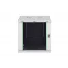 Wandmontagerack DIGITUS Dynamic-N 12U 600x600 mm IP20, Schlüsselschloss, Kabelmanagement, unmontiert