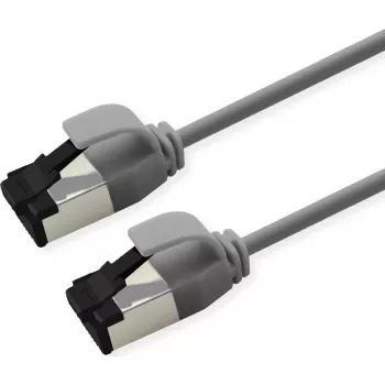 ROLINE U/FTP Patchkabel Kat.8.1 LSOH schlank Grau 1m (21.15.3213)
