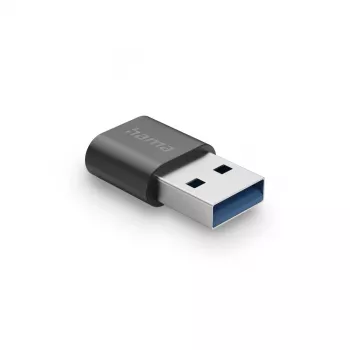 Hama USB Adapter, USB-A Stecker - USB-C Buchse, USB 3.2 Gen2, 10 Gbit/s