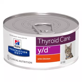 HILL'S PRESCRIPTION DIET Thyroid Care Feline y/d Nassfutter für Katzen Chicken 156 g