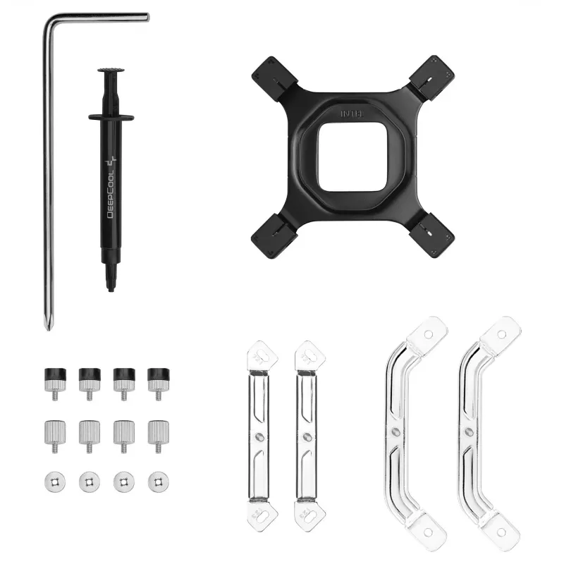 Luftkühler DeepCool AK700 Digital WH, 120 mm Lüfter, unterstützt AM5/AM4/LGA 1700/1200/1155/1151/1150, weiß