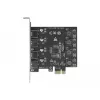 Delock PCI Express x1 Karte zu 4 x externem USB Typ-A Anschluss SuperSpeed USB