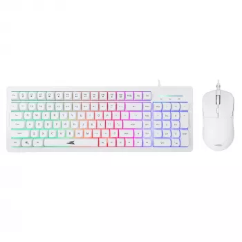 Tastatur-Maus-Kombo Baracuda BGC-012 Orca White – weißes Tastatur- und Maus-Set