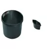 helit Abfall-Insert für Papierkorb H61064, schwarz, 2 Liter Fassungsvermögen, zum Einhängen, ohne Deckel (H6107495)