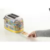 Ariete 155 Toaster Positano, 810 W, 2 Scheiben, 6 Bräunungsstufen, Krümelschublade, Auftaufunktion, automatische Auswurf, ohne Zangen