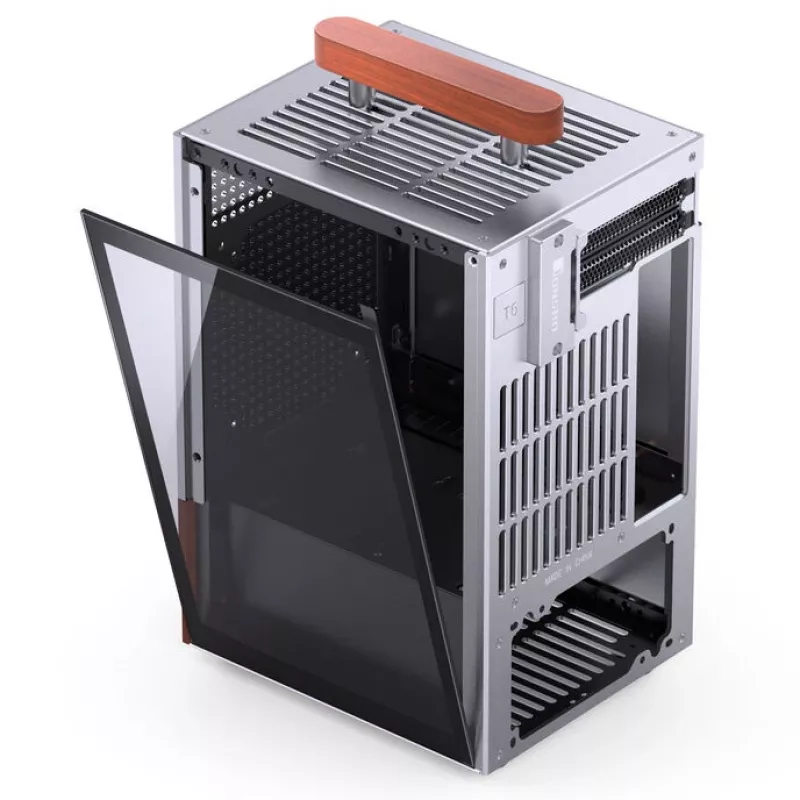 PC-Gehäuse Jonsbo T6, Mini-Tower, Mini-ITX, Silber