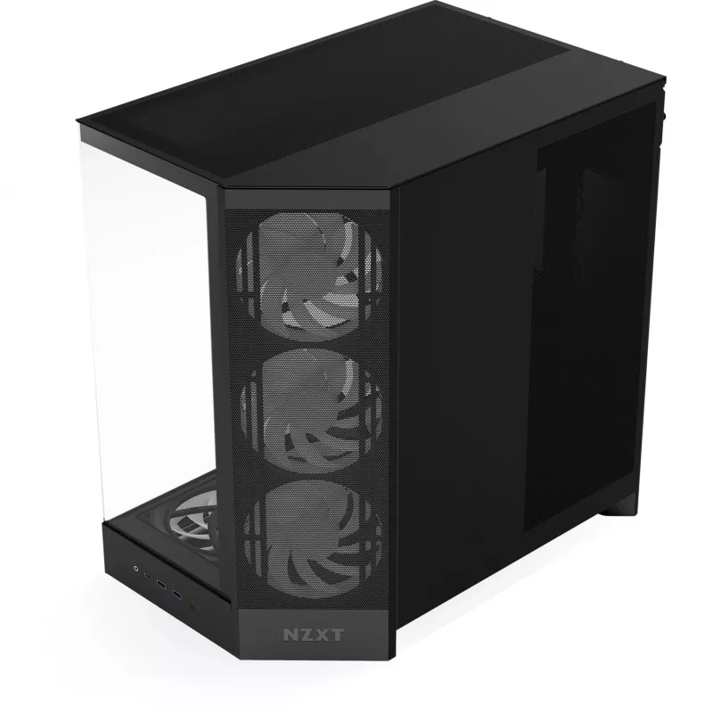 NZXT PC-Gehäuse H9 Flow RGB+ Midi-Tower schwarz