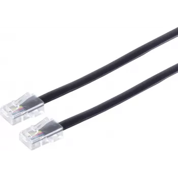 S/CONN Kabel 6m RJ45 Schwarz Transparent ShiverPeaks