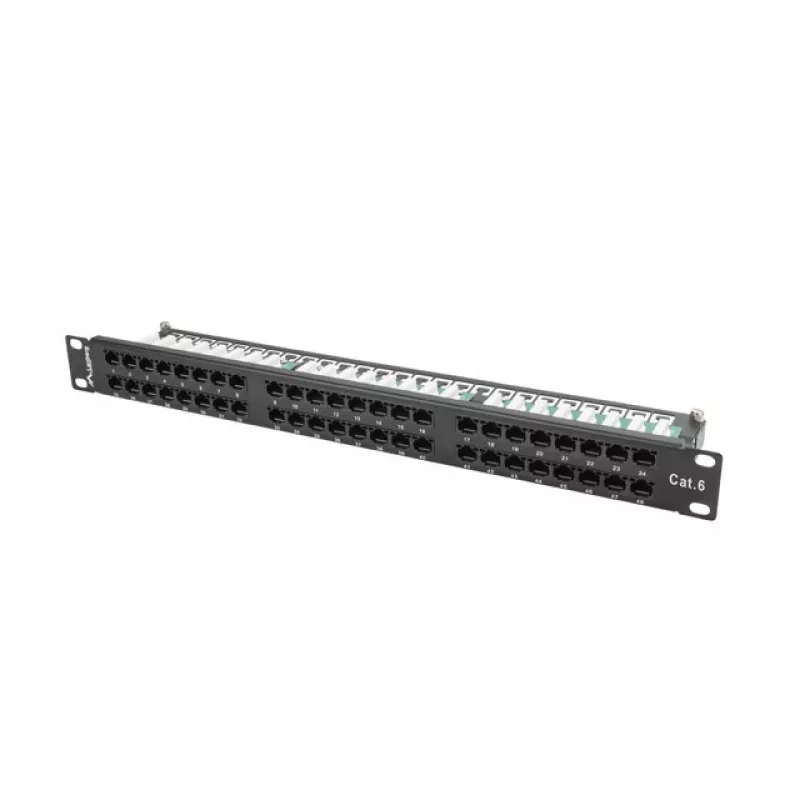 Lanberg PPU6-1048-B - Patchpanel - 1U - 19 inch