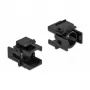 Keystone-Abdeckung DeLOCK 86738 schwarz 12,5 mm Loch 4 Stück