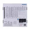 Elektronische Personenwaage Omron VIVA – quadratisch, schwarz, max. 150 kg, 100 g Genauigkeit, Körperfett/BMI/BMR, 30-Benutzer-Speicher