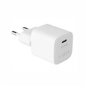 Tragbares USB-C-Reiseladegerät FIXED FIXC30M-C-WH 30W kompaktes Design