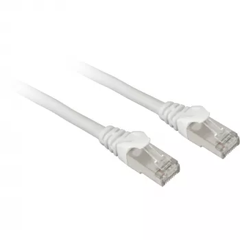 Netzwerkkabel Sharkoon Patch SFTP RJ-45 Cat.7a 2m Weiß