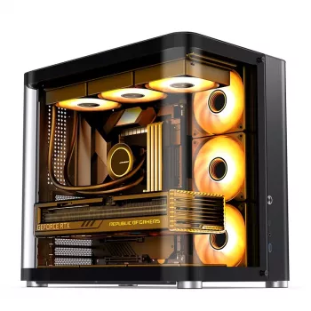 PC-Gehäuse Jonsbo TK-2 2.0 Midi Tower Schwarz