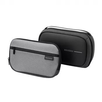 Kulturbeutel XDDESIGN First-Class All-in-One Travel Organiser P706.3401, Schwarz, Reißverschluss, Deluxe-Beutel