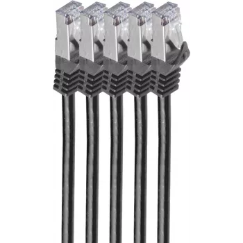 Netzwerkkabel ShiverPeaks BS75513-S-SET5 Schwarz 3m Cat7 S/FTP