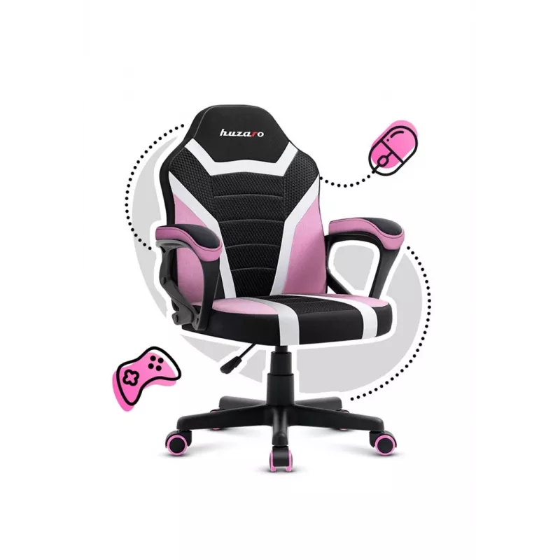 Gamingstuhl für Kinder Huzaro Ranger 1.0 Pink Mesh