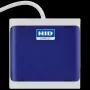 HID OMNIKEY 5022 CL (Dunkelblau) - Kurzer 13-cm-Anschluss - USB-A-Standardstecker - Nur kontaktloser (13,56 MHz) Leser - CCID-konform - Optionaler Kartenhalter und Montagezubehör - MOQ 10