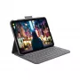 Logitech schlank Folio Grau Bluetooth QWERTZ Schweizer Tastatur für iPad