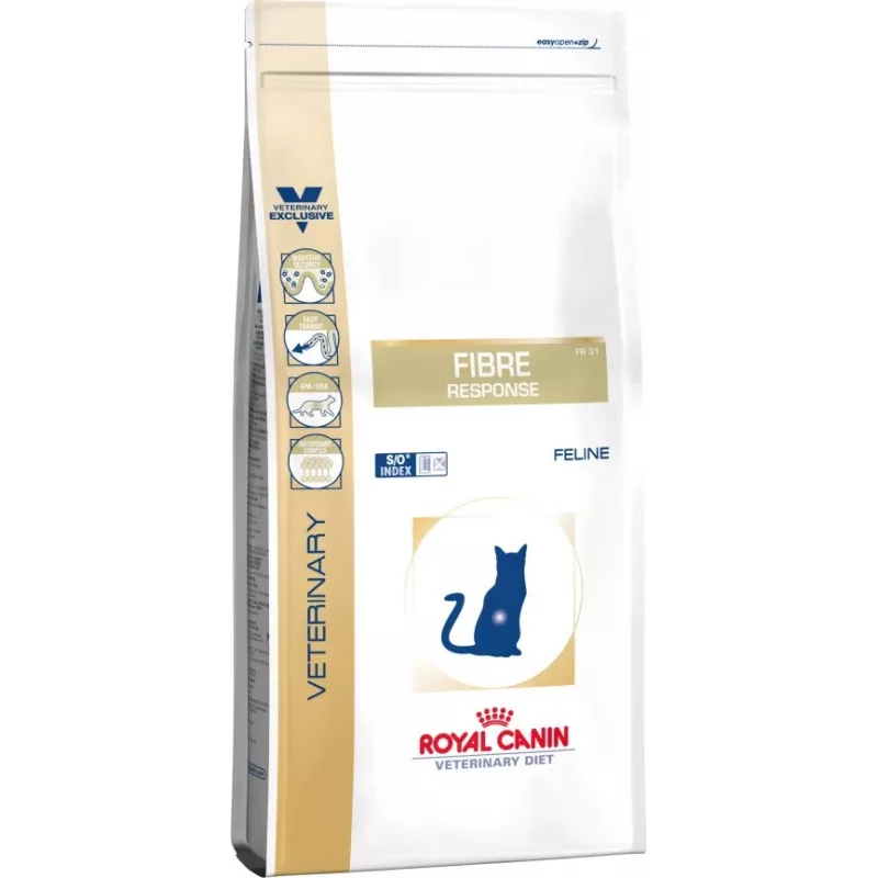 Trockenfutter für Katzen Royal Canin Fibre Response Adult 2 kg — Huhn, Verdauungsunterstützung, Antioxidantien